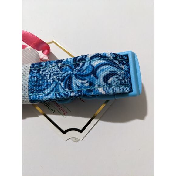 Lilly Pulitzer Blue Dog Collar Mermazing Size Small To Medium Logo Charm New - Picture 4 of 5